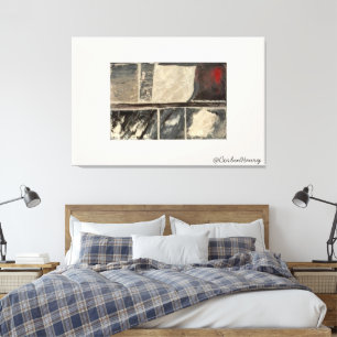 Impressão Em Tela Arte Texturizada Abstrata Neutra Moderna
