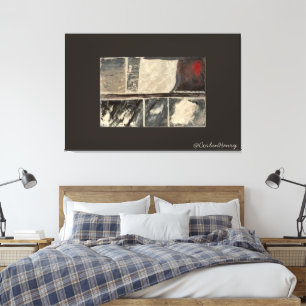 Impressão Em Tela Arte Texturizada Abstrata Neutra Moderna