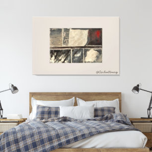Impressão Em Tela Arte Texturizada Abstrata Neutra Moderna