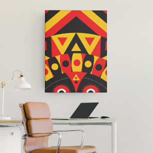 Impressão Em Tela Arte Tribal Aborígene