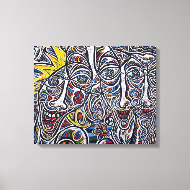 Impressão Em Tela Arte Urbana (Frente)