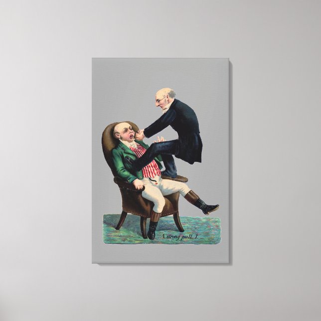 Impressão Em Tela Arte ventista ortodontista engraçada de dentista (Frente)