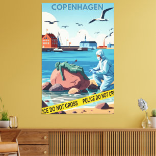 Impressão Em Tela Arte WPA de Copenhague