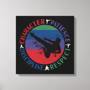 Impressão Em Tela Artes marciais - Valores do núcleo do Karate