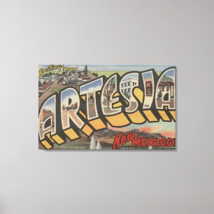 Impressão Em Tela Artesia, New mexico - grandes cenas da letra