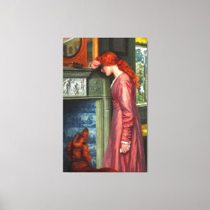 Impressão Em Tela ARTHUR ABRAÇA UMA NUVEM PASSAGEIRA 1900 Pré-Raphal