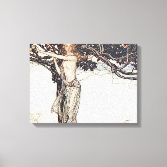 Impressão Em Tela Arthur Rackham Freya O Justo (Frente)
