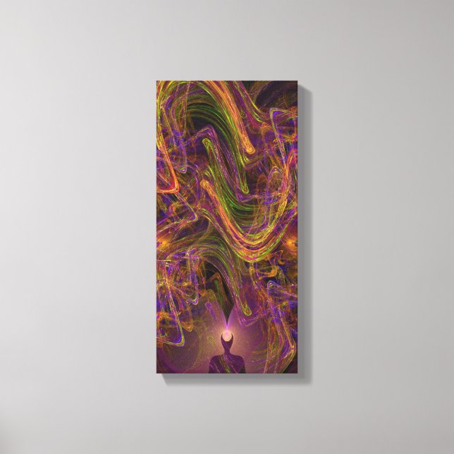 Impressão Em Tela Artista do Autismo Candy Watts Tela Esticada (Frente)