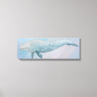 Artística Animal Aquarela Baleia Azul