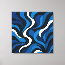 Impressão Em Tela Artsy Blue Wall Decor