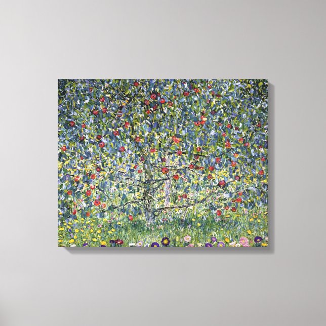 Impressão Em Tela Árvore da Apple Gustav Klimt (Frente)