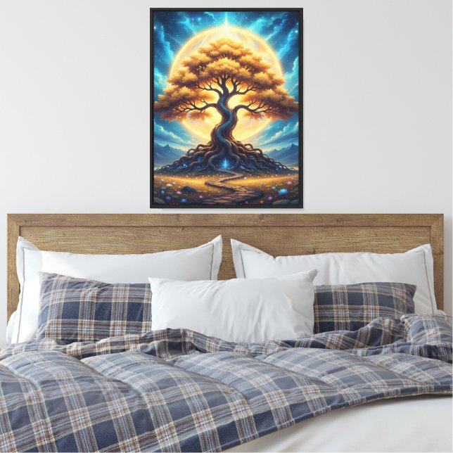 Impressão Em Tela Árvore da Vida (Insitu(Quarto))