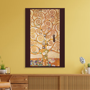 Impressão Em Tela Árvore da Vida de Gustav Klimt, Art Nouveau Estili