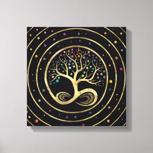 Impressão Em Tela Árvore da Vida - Espiral Infinito