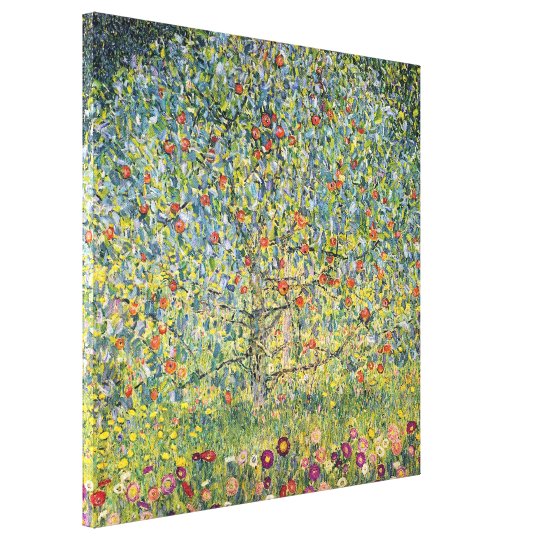 Impressão Em Tela Árvore de Apple por Gustavo Klimt, arte Nouveau do
