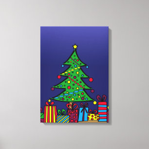 Impressão Em Tela árvore de Natal