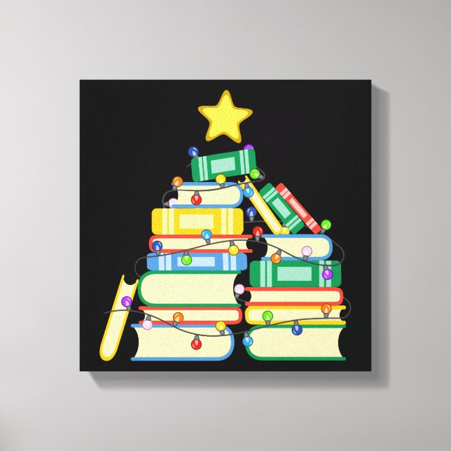 Impressão Em Tela Árvore de Natal Bookie II (Frente)