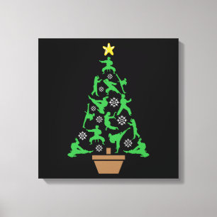 Impressão Em Tela Árvore de Natal de Artes Marciais Femininas - Garo