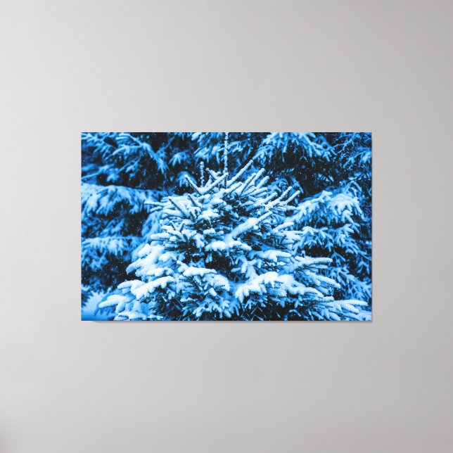 Impressão Em Tela Árvore de Natal de Inverno (Frente)