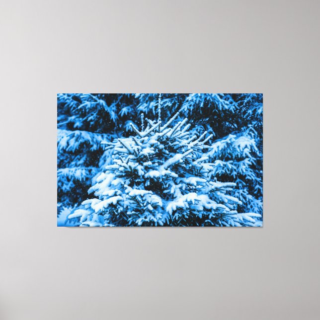 Impressão Em Tela Árvore de Natal de Inverno (Frente)