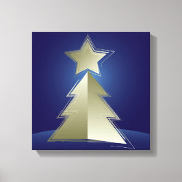 Impressão Em Tela Árvore de Natal ouro