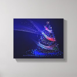 Impressão Em Tela Árvore de Natal SlipperyJoe digital translúcida ve