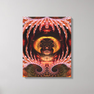 Impressão Em Tela Árvore do Espírito da Orbe Arte Fractal Fantasia L