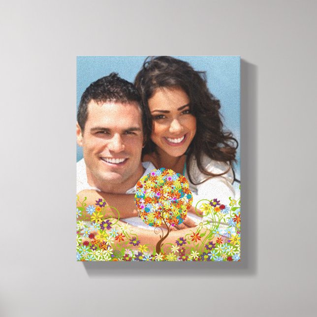 Impressão Em Tela Árvore foliar de papelada florestal entalada (Frente)