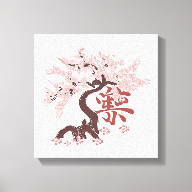 Impressão Em Tela árvore japonesa (Frente)