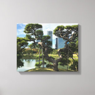 Impressão Em Tela Árvore Pine Preta Exclusiva