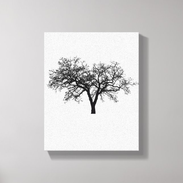 Impressão Em Tela Árvore | Zazzle_Growth. (Frente)