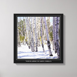 Impressão Em Tela Árvores de Aspen na Floresta