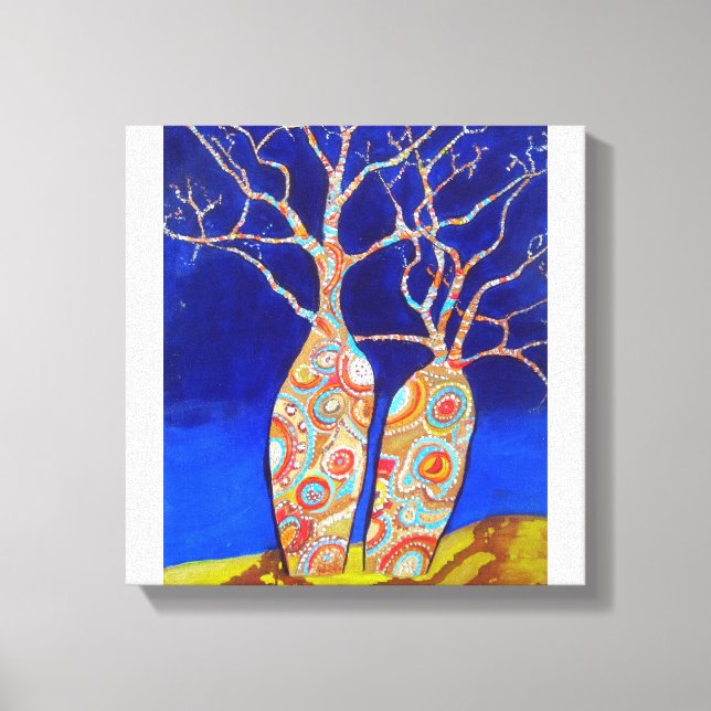 Impressão Em Tela Árvores de Boab (Frente)