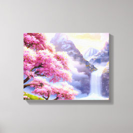Impressão Em Tela "Árvores de Cereja no Riverbank I"