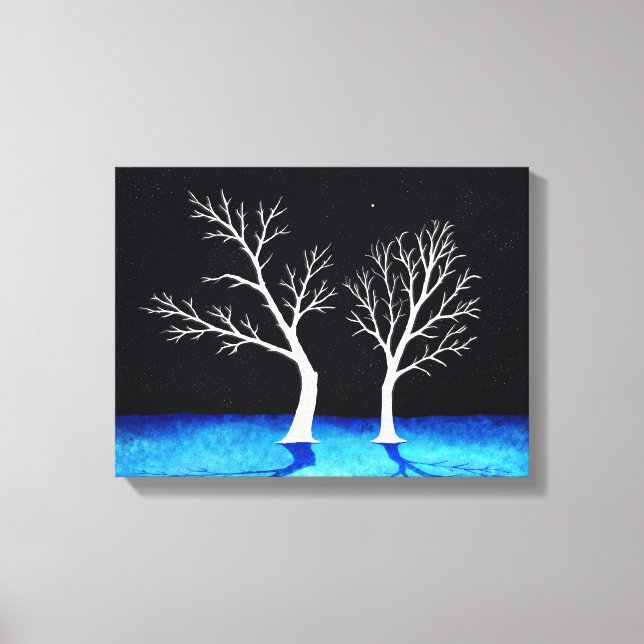 Impressão Em Tela Árvores de inverno - Impressão de tela (Frente)