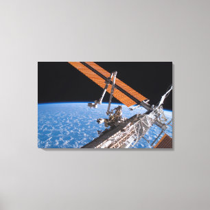 Impressão Em Tela As asas do painel de Canadarm2 e da disposição