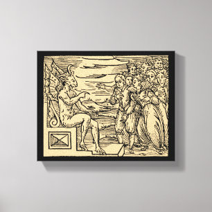 Impressão Em Tela As bruxas da satã tomam seu nome 8x10