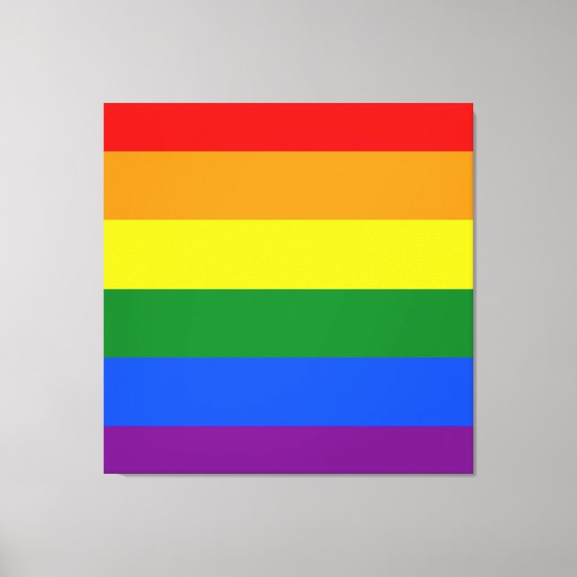 Impressão Em Tela As cores do arco-íris (Frente)