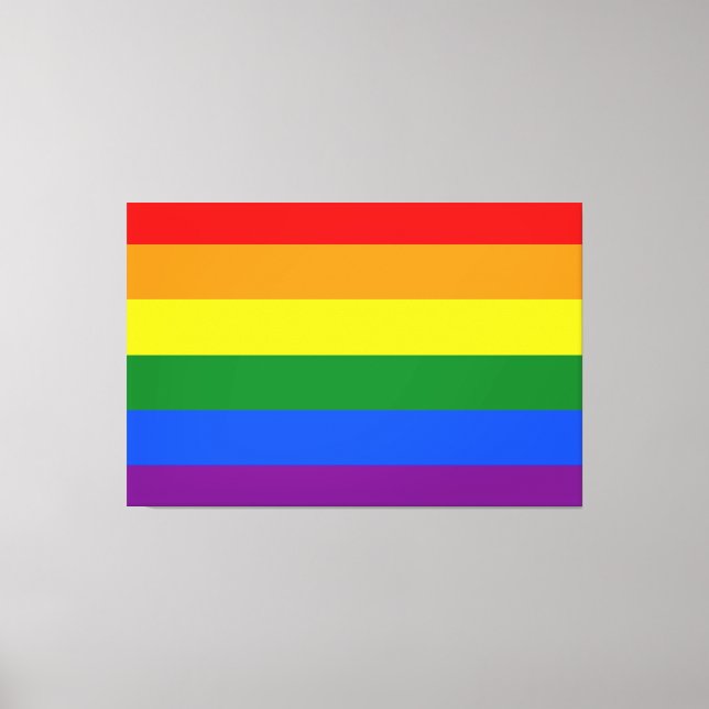 Impressão Em Tela As cores do arco-íris (Frente)