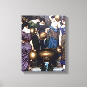 Impressão Em Tela As Danaides por John William Waterhouse