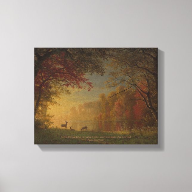 Impressão Em Tela "As Deer Pant for Water" Art (Frente)