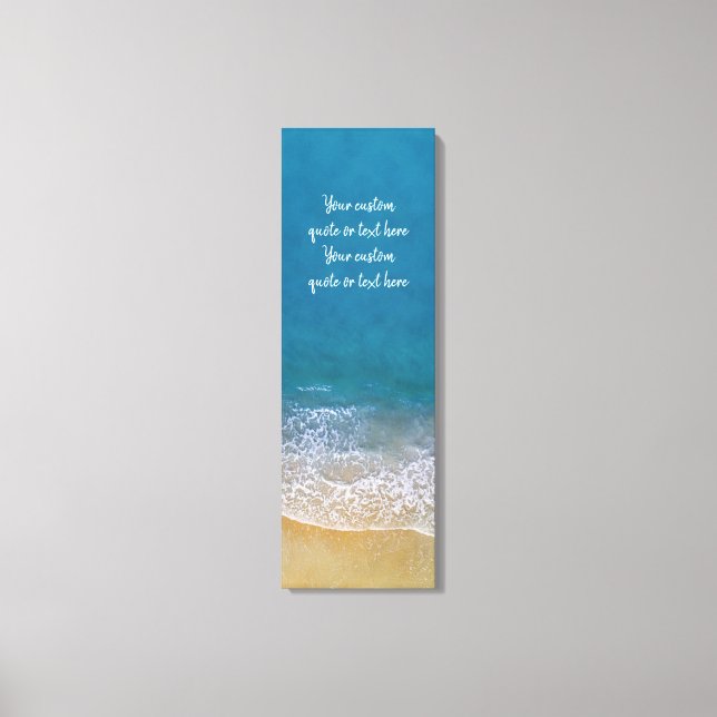 Impressão Em Tela As ondas (Frente)