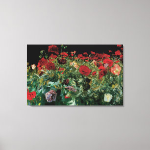 Impressão Em Tela As papoilas por Sargent, vintage florescem a arte