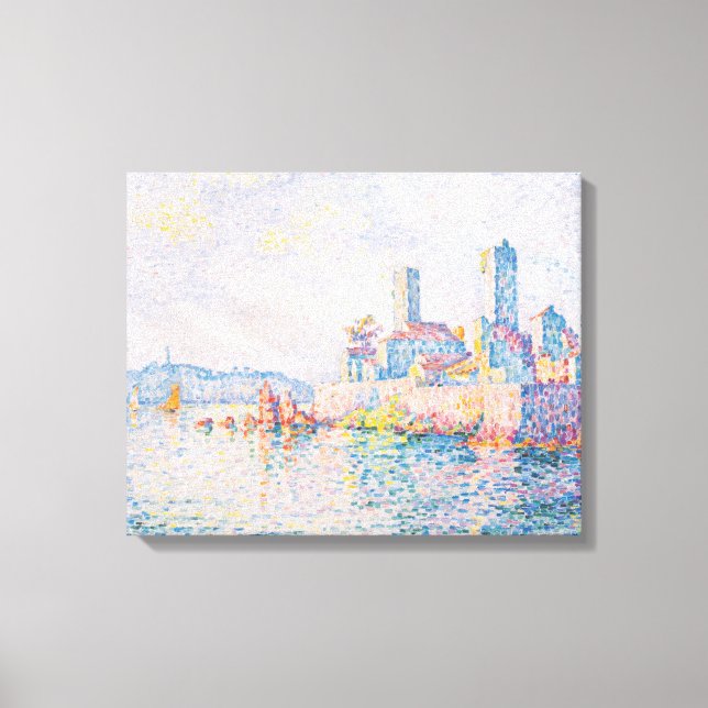 Impressão Em Tela As torres de Antibes (por Paul Signac) (Frente)