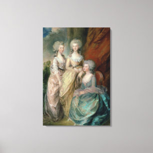 Impressão Em Tela As três filhas as mais idosas de George III: