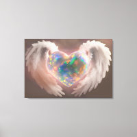 *~* Asas Anjos Flashy Opal Heart Wings AP78