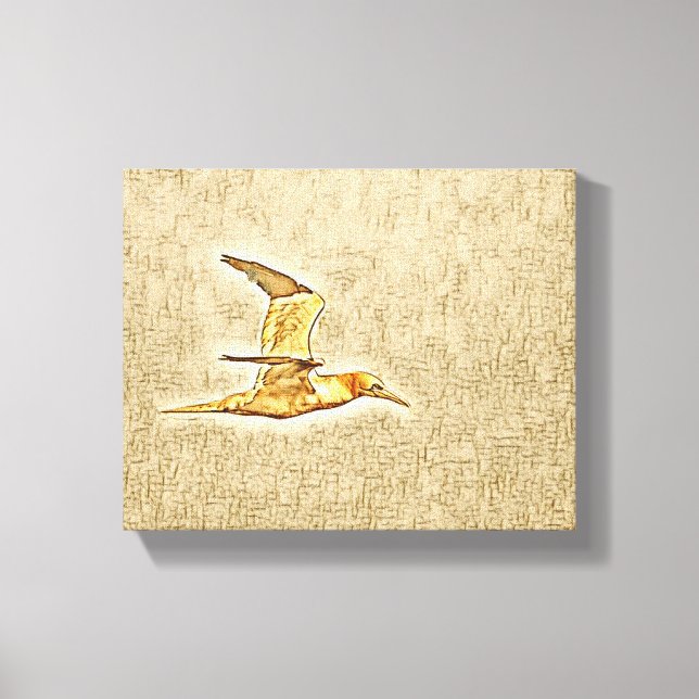 Impressão Em Tela Asas de Harmonia: Aves no Céu Aberto" (Frente)