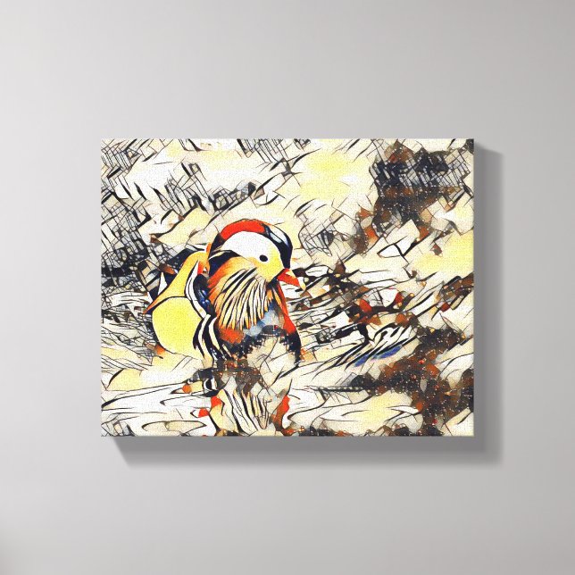 Impressão Em Tela "Asas sobre a meia: uma fuga pacífica" (Frente)