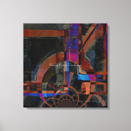 Impressão Em Tela Ascendendo da Escuridão Abstrato