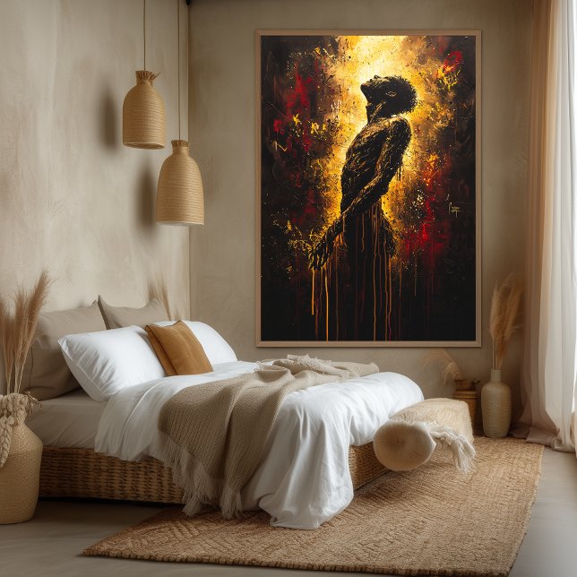 Impressão Em Tela Ascensão da Alma Expressionista Contemporânea A (Criador carregado)